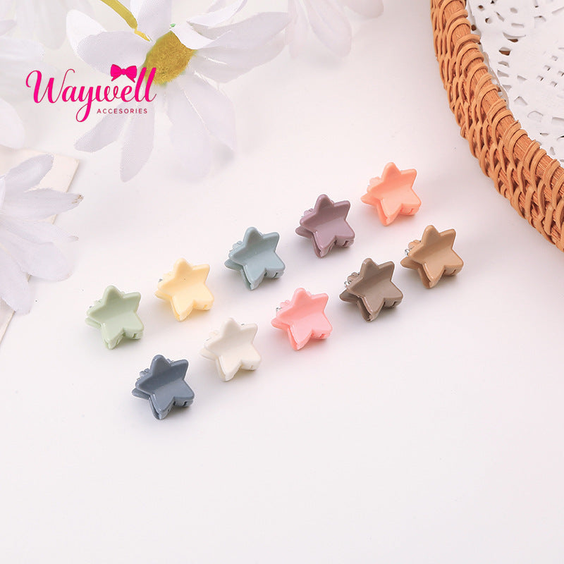 Children's small Morandi Korean version of women's broken hair small grab clip, high-end mini princess side bangs clip