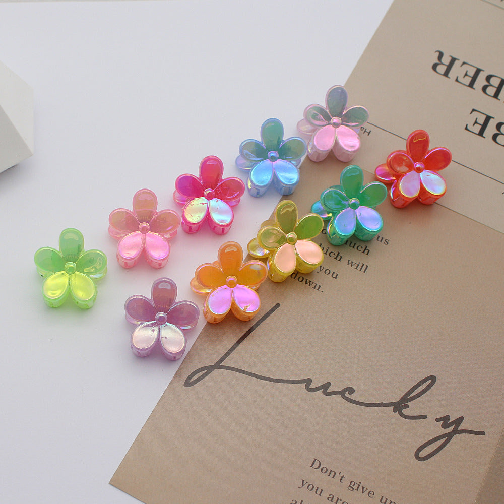 2.5 Jelly Color Iridescent Laser Hair Accessories Princess Hair Clips