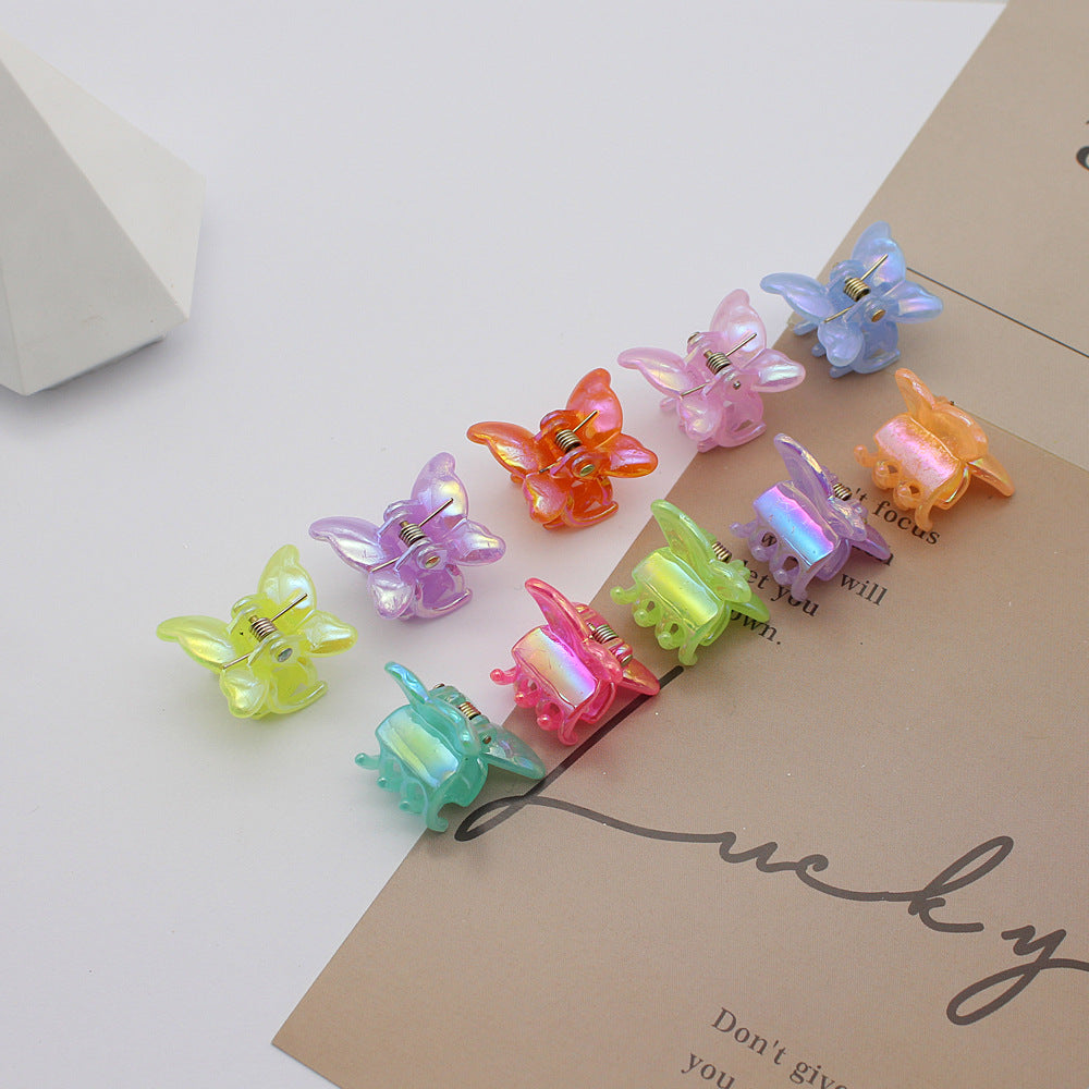 2.5 Jelly Color Iridescent Laser Hair Accessories Princess Hair Clips