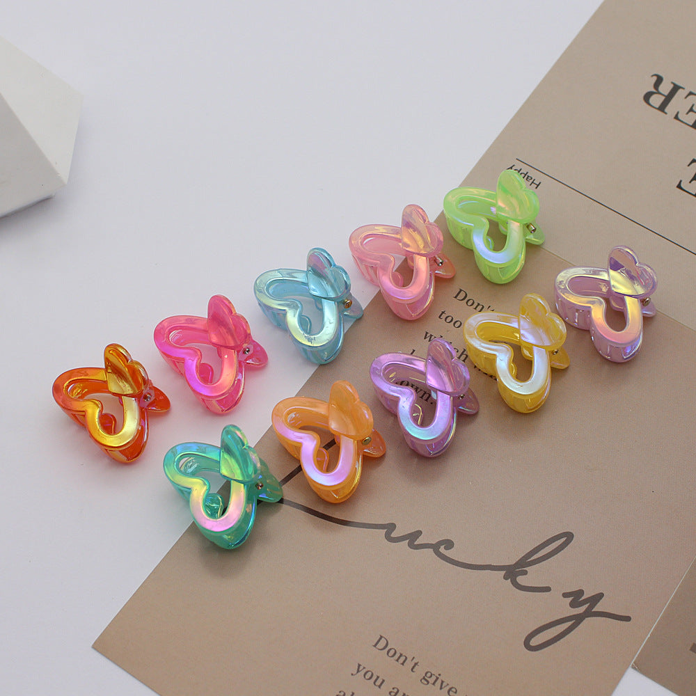 2.5 Jelly Color Iridescent Laser Hair Accessories Princess Hair Clips