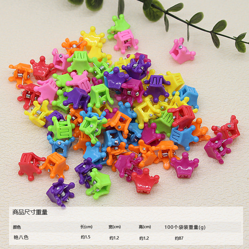 50pcs/ Bag small hairpin cute princess hairpin girl does not hurt hair baby baby jewelry mini children's hair grab clip