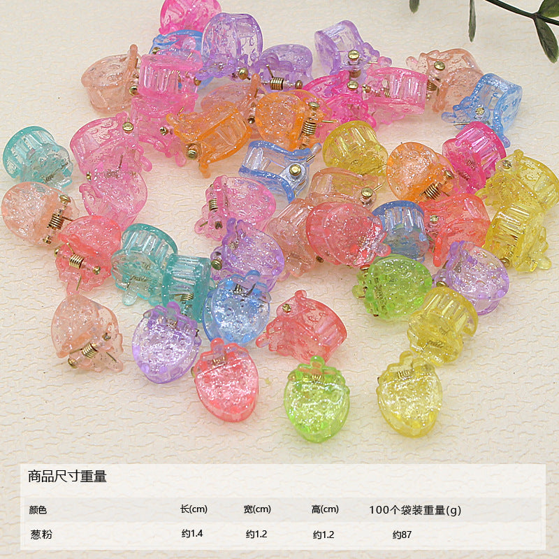 50pcs/ Bag small hairpin cute princess hairpin girl does not hurt hair baby baby jewelry mini children's hair grab clip