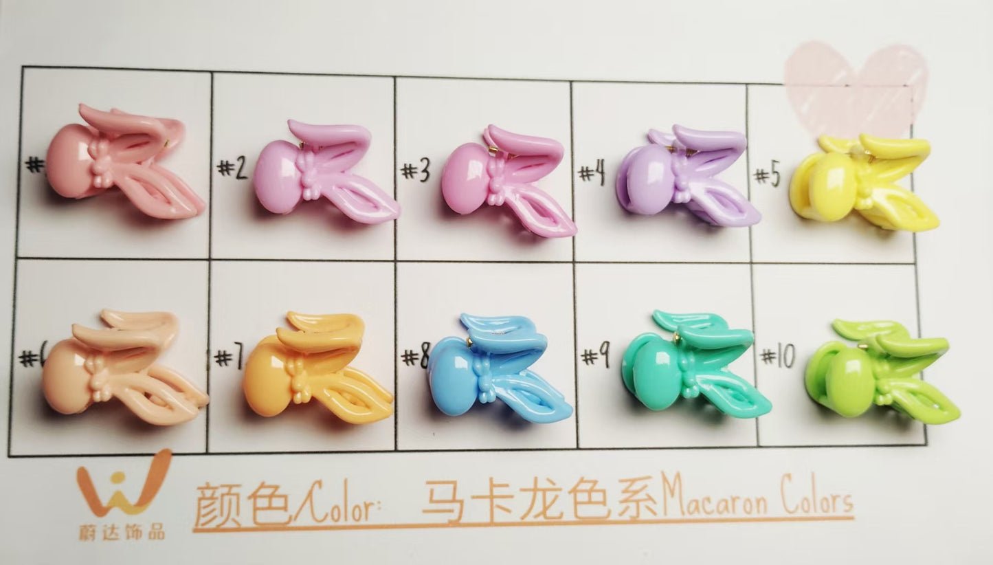 2.5Cm Macaron hairpin Super fairy sweet fashion grab clip Korean version small grab clip bow hair grab clip