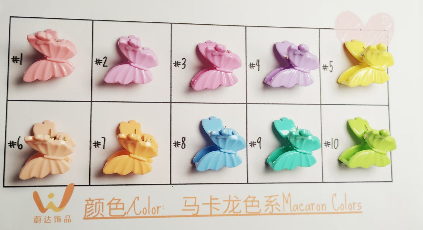 2.5Cm Macaron hairpin Super fairy sweet fashion grab clip Korean version small grab clip bow hair grab clip