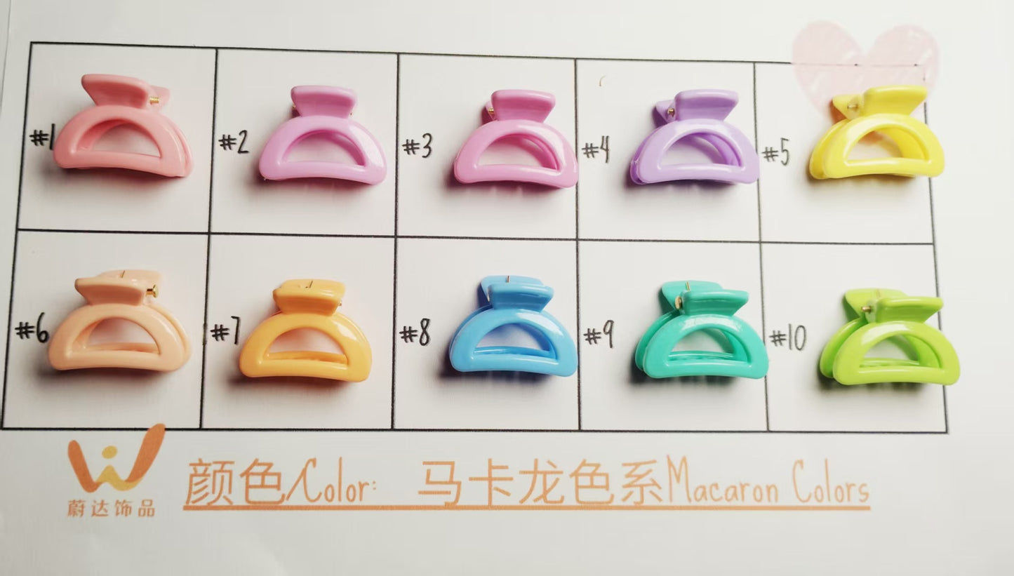 2.5Cm Macaron hairpin Super fairy sweet fashion grab clip Korean version small grab clip bow hair grab clip