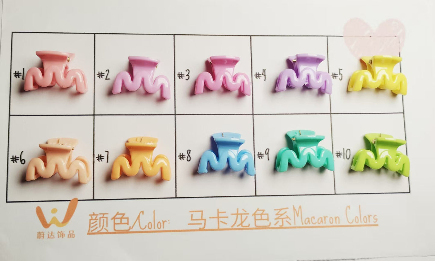 2.5Cm Macaron hairpin Super fairy sweet fashion grab clip Korean version small grab clip bow hair grab clip