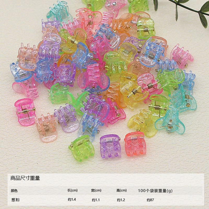 50pcs/ Bag small hairpin cute princess hairpin girl does not hurt hair baby baby jewelry mini children's hair grab clip