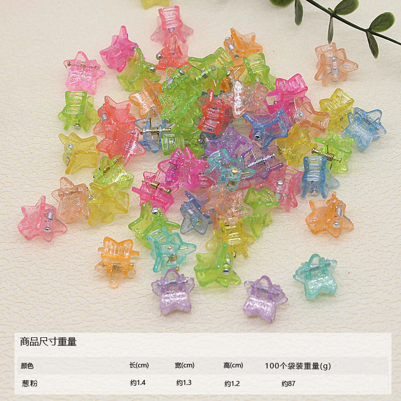 50pcs/ Bag small hairpin cute princess hairpin girl does not hurt hair baby baby jewelry mini children's hair grab clip