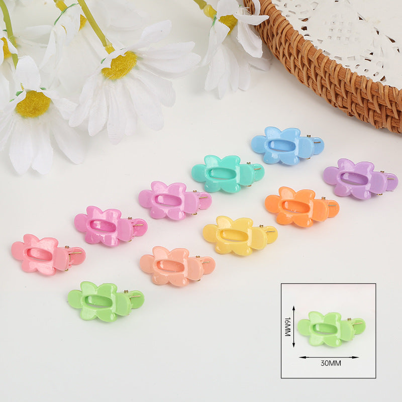 Directly from the manufacturer cute children Korean version ins side clip bangs clip girls mixed multi-color mini duck bill clip wholesale