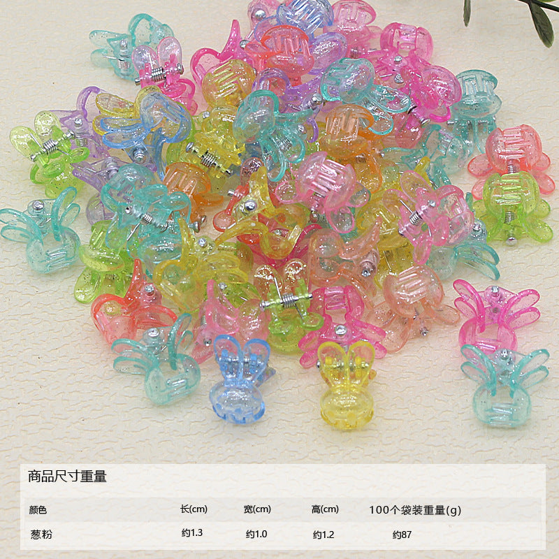 50pcs/ Bag small hairpin cute princess hairpin girl does not hurt hair baby baby jewelry mini children's hair grab clip