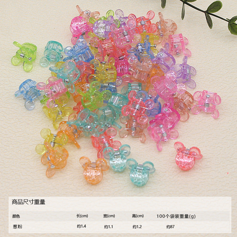 50pcs/ Bag small hairpin cute princess hairpin girl does not hurt hair baby baby jewelry mini children's hair grab clip