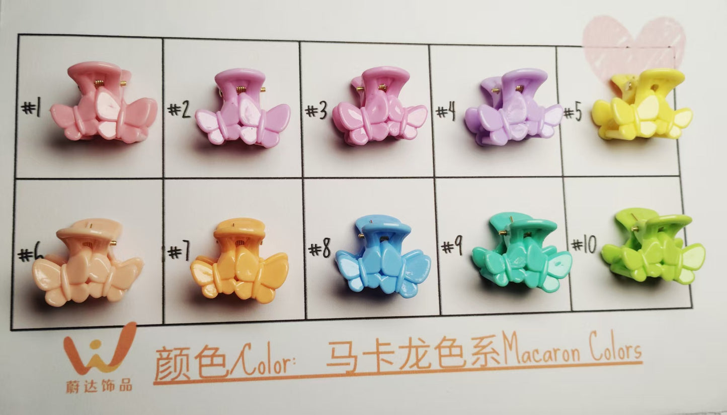 2.5Cm Macaron hairpin Super fairy sweet fashion grab clip Korean version small grab clip bow hair grab clip