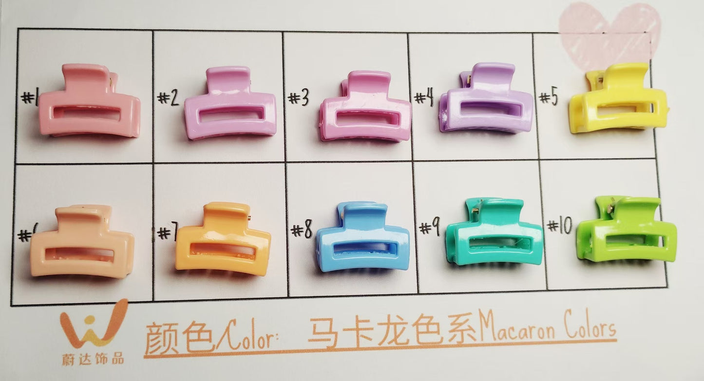 2.5Cm Macaron hairpin Super fairy sweet fashion grab clip Korean version small grab clip bow hair grab clip