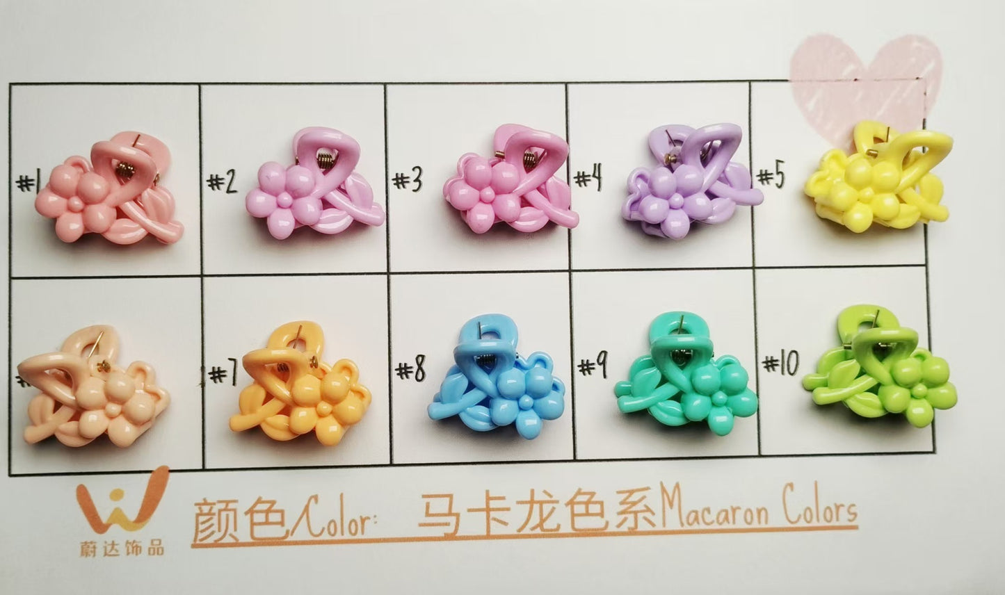 2.5Cm Macaron hairpin Super fairy sweet fashion grab clip Korean version small grab clip bow hair grab clip