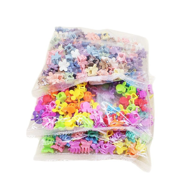 50pcs/ Bag small hairpin cute princess hairpin girl does not hurt hair baby baby jewelry mini children's hair grab clip