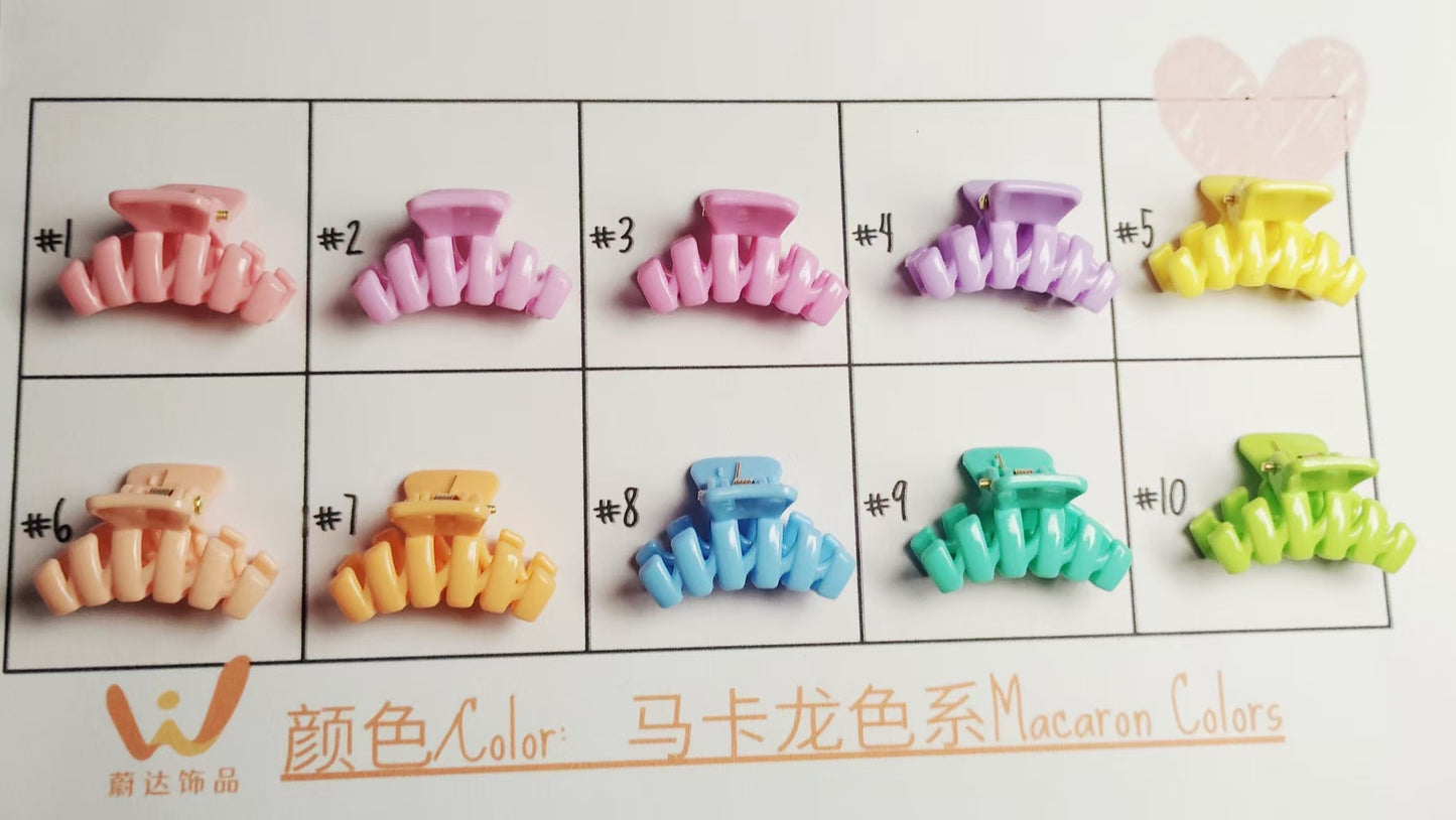 2.5Cm Macaron hairpin Super fairy sweet fashion grab clip Korean version small grab clip bow hair grab clip
