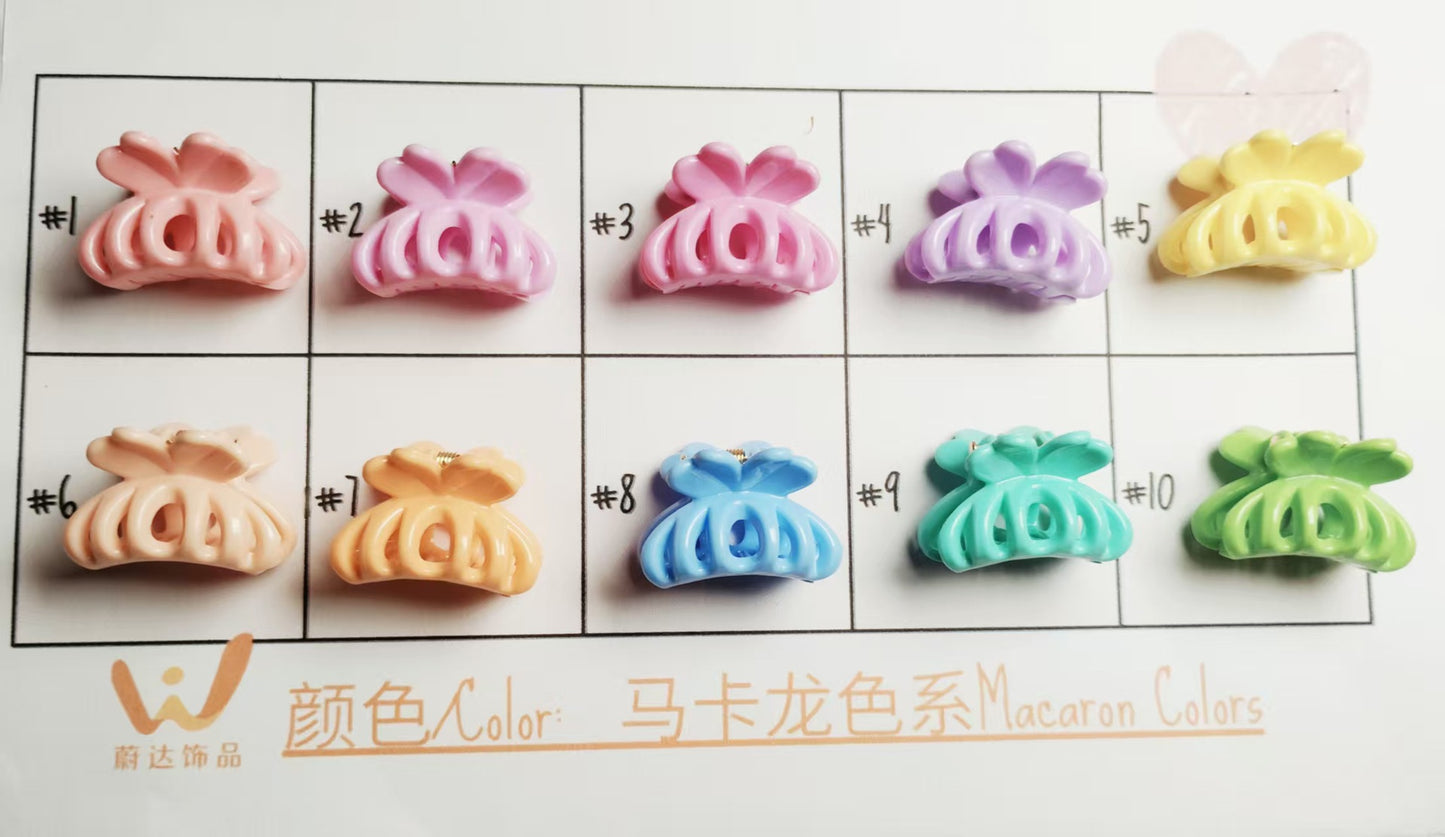 2.5Cm Macaron hairpin Super fairy sweet fashion grab clip Korean version small grab clip bow hair grab clip