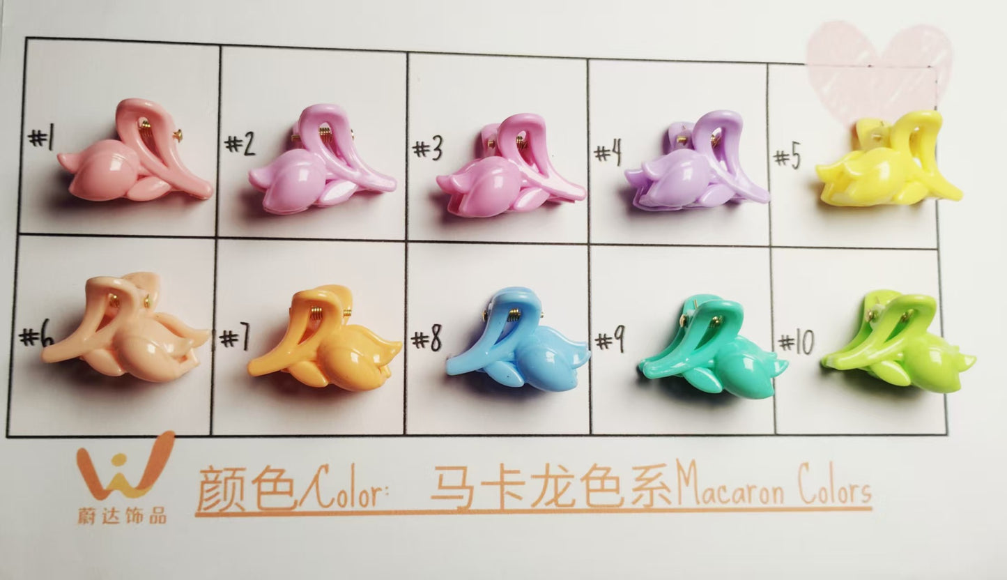 2.5Cm Macaron hairpin Super fairy sweet fashion grab clip Korean version small grab clip bow hair grab clip