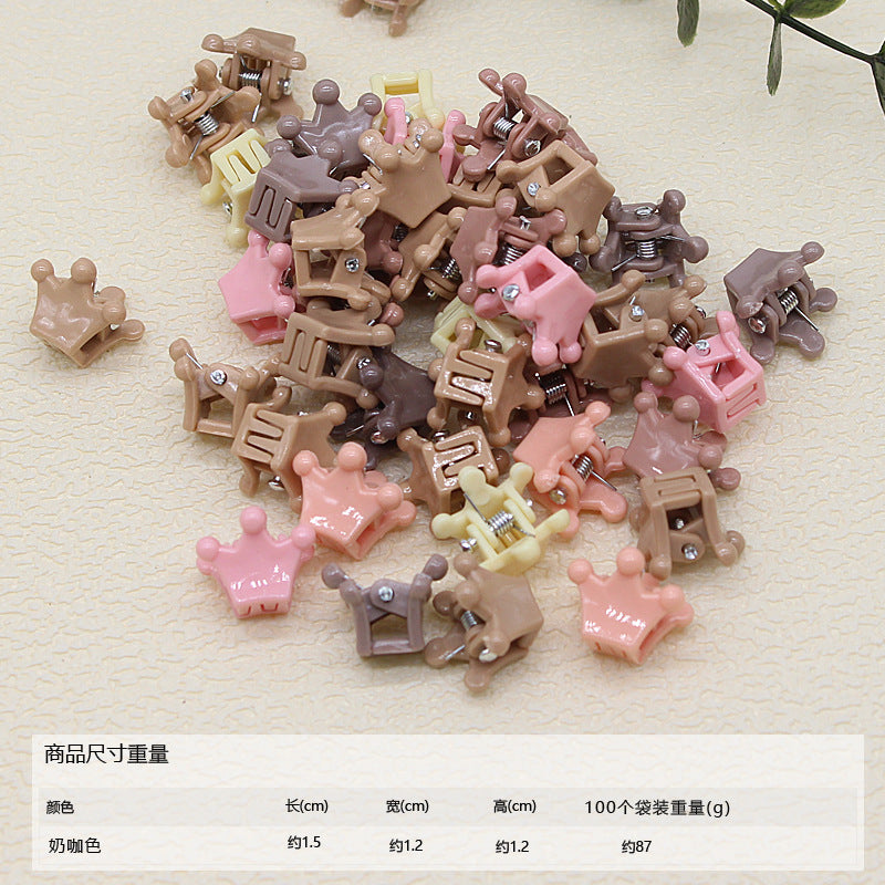 50pcs/ Bag small hairpin cute princess hairpin girl does not hurt hair baby baby jewelry mini children's hair grab clip
