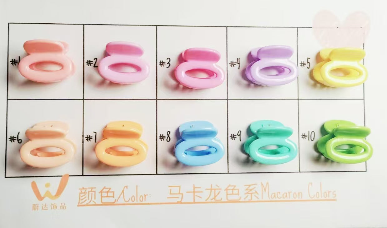 2.5Cm Macaron hairpin Super fairy sweet fashion grab clip Korean version small grab clip bow hair grab clip