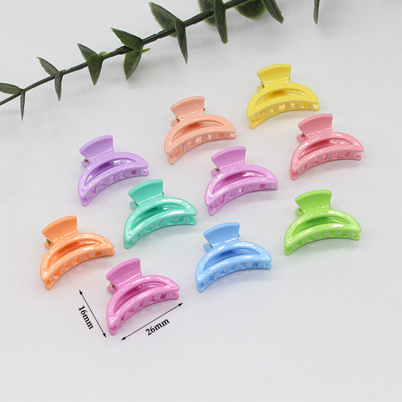 Simple princess head small grab clip female summer forehead side bangs clip broken hair clip edge clip hairpin headdress children