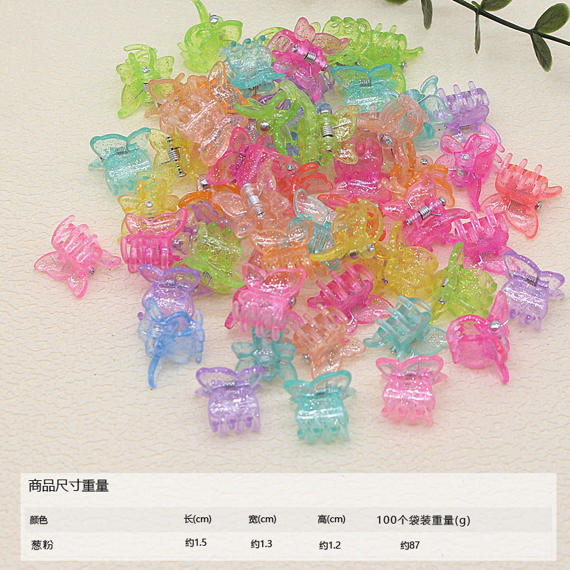 50pcs/ Bag small hairpin cute princess hairpin girl does not hurt hair baby baby jewelry mini children's hair grab clip