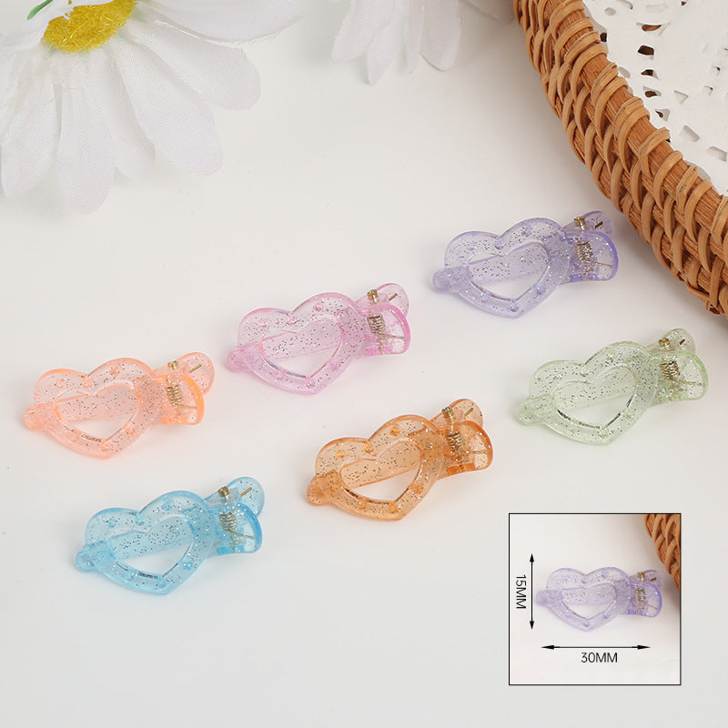 Directly from the manufacturer cute children Korean version ins side clip bangs clip girls mixed multi-color mini duck bill clip wholesale