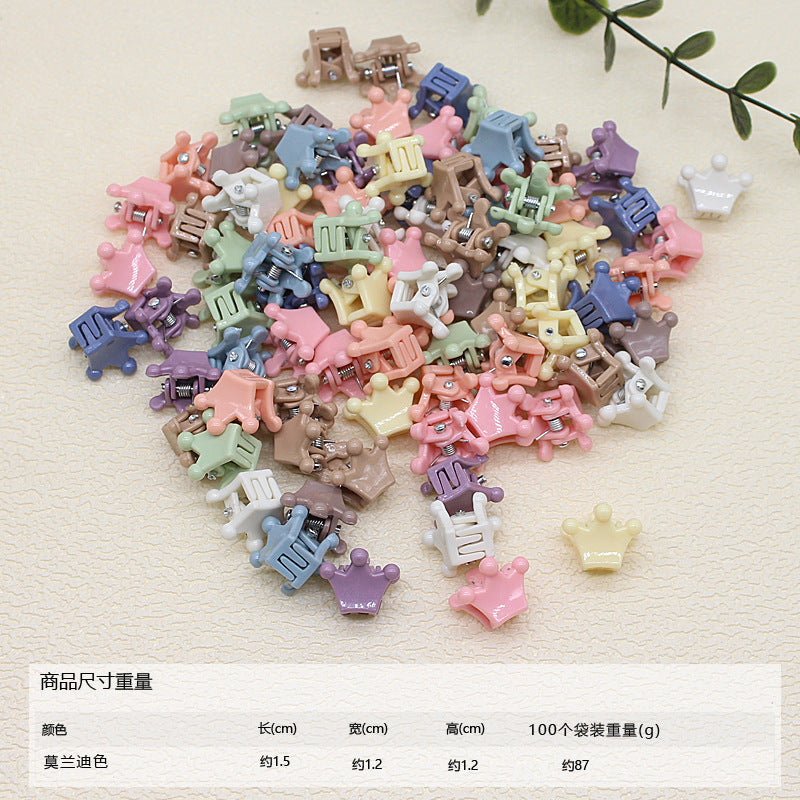 50pcs/ Bag small hairpin cute princess hairpin girl does not hurt hair baby baby jewelry mini children's hair grab clip