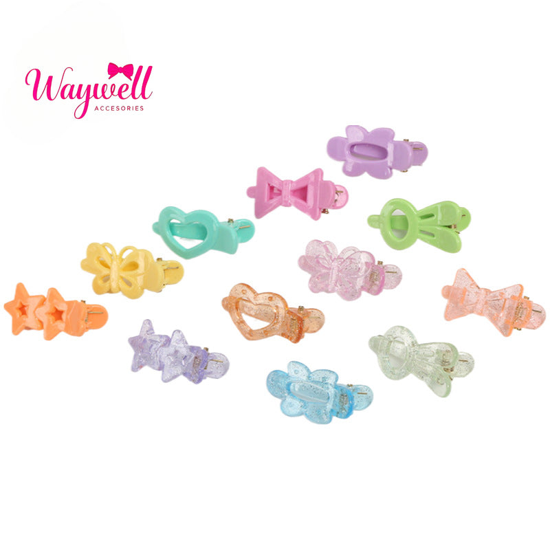 Directly from the manufacturer cute children Korean version ins side clip bangs clip girls mixed multi-color mini duck bill clip wholesale