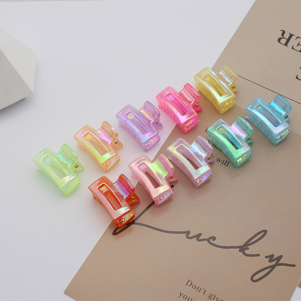 2.5 Jelly Color Iridescent Laser Hair Accessories Princess Hair Clips