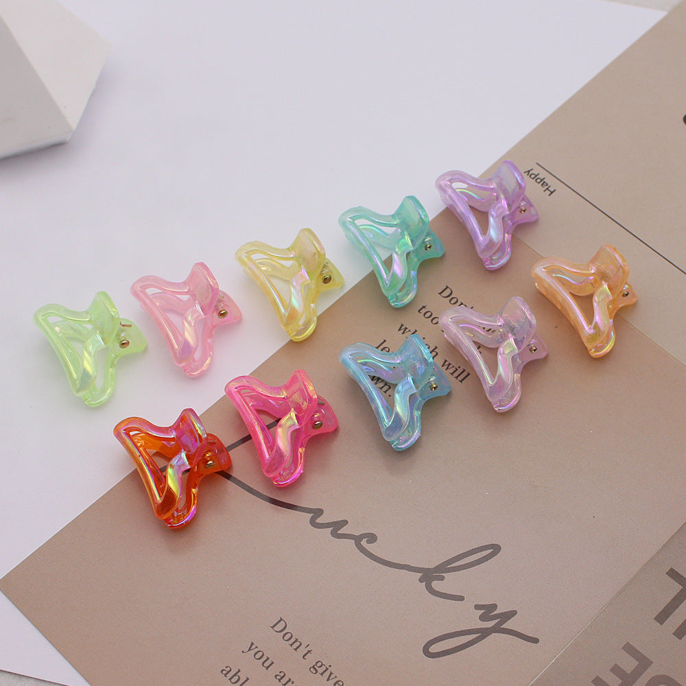2.5 Jelly Color Iridescent Laser Hair Accessories Princess Hair Clips