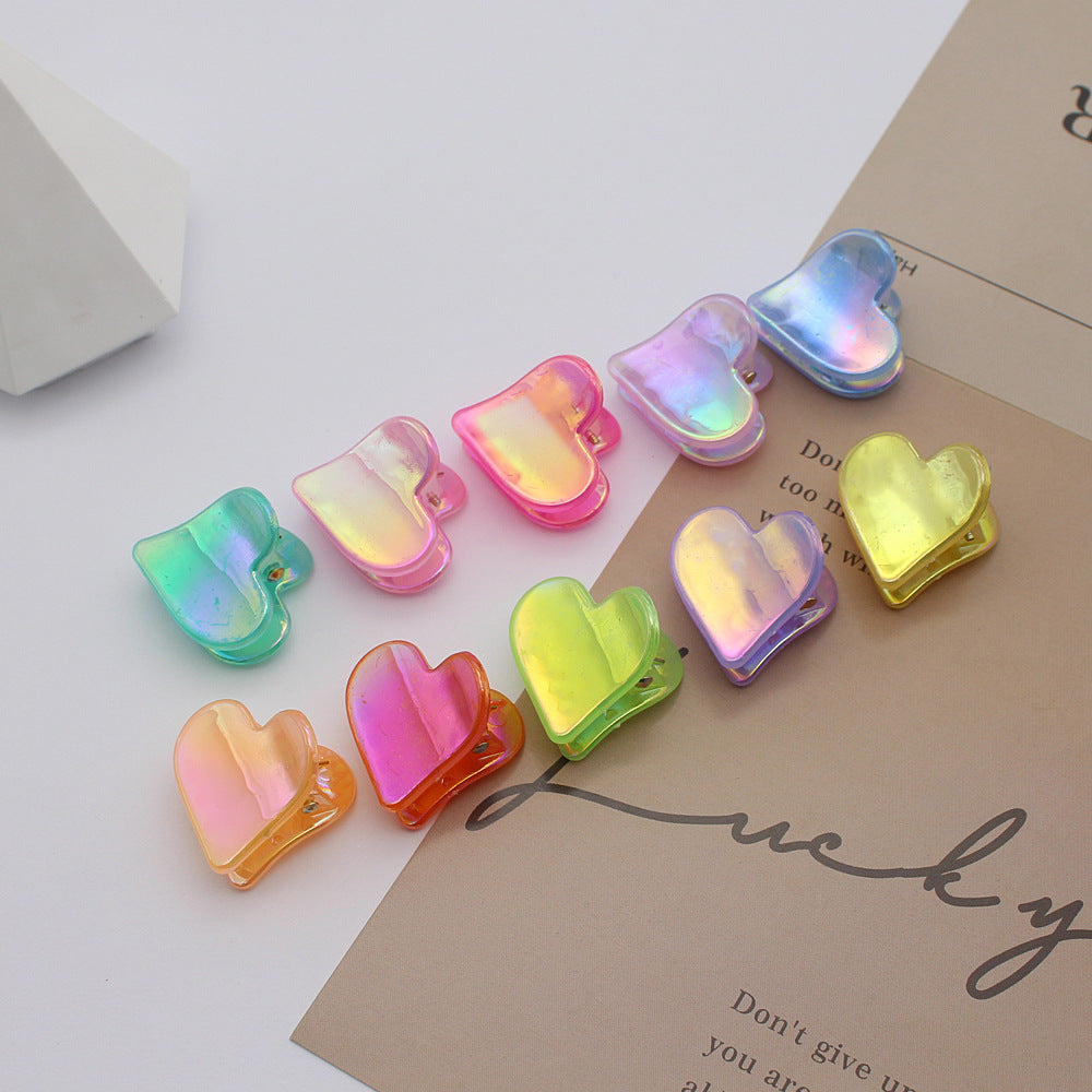 2.5 Jelly Color Iridescent Laser Hair Accessories Princess Hair Clips