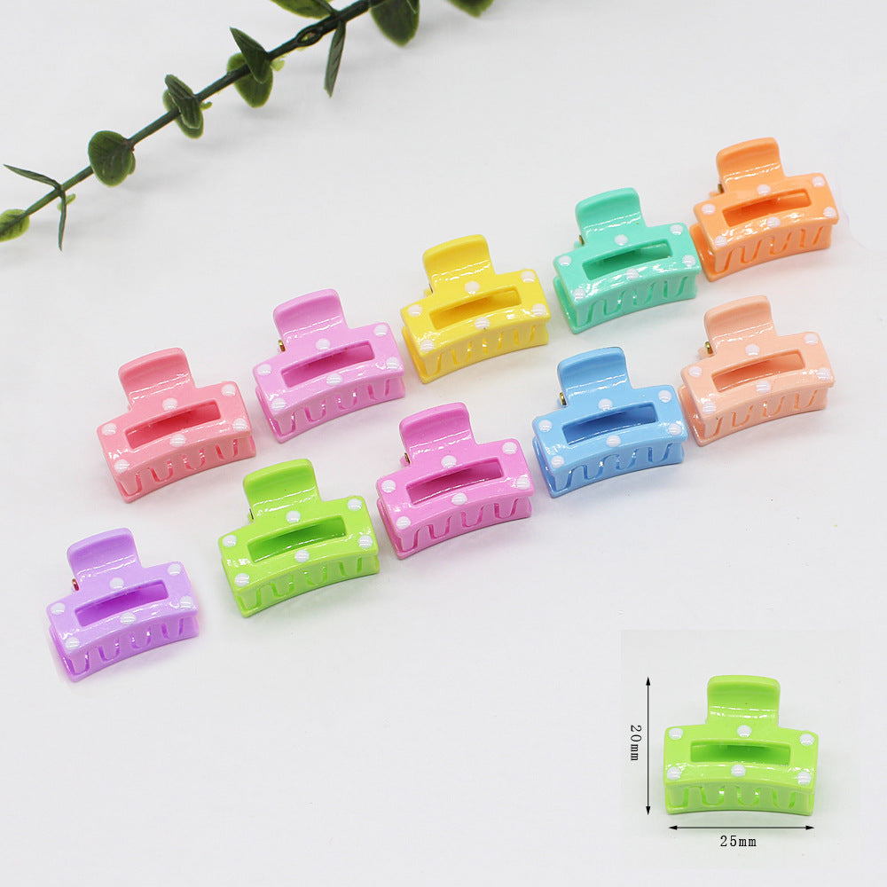 White Dot Hair Accessories for Girls