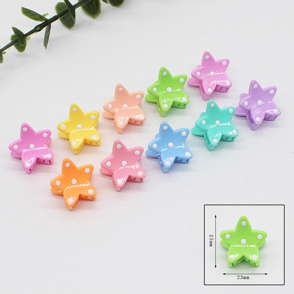 White Dot Hair Accessories for Girls