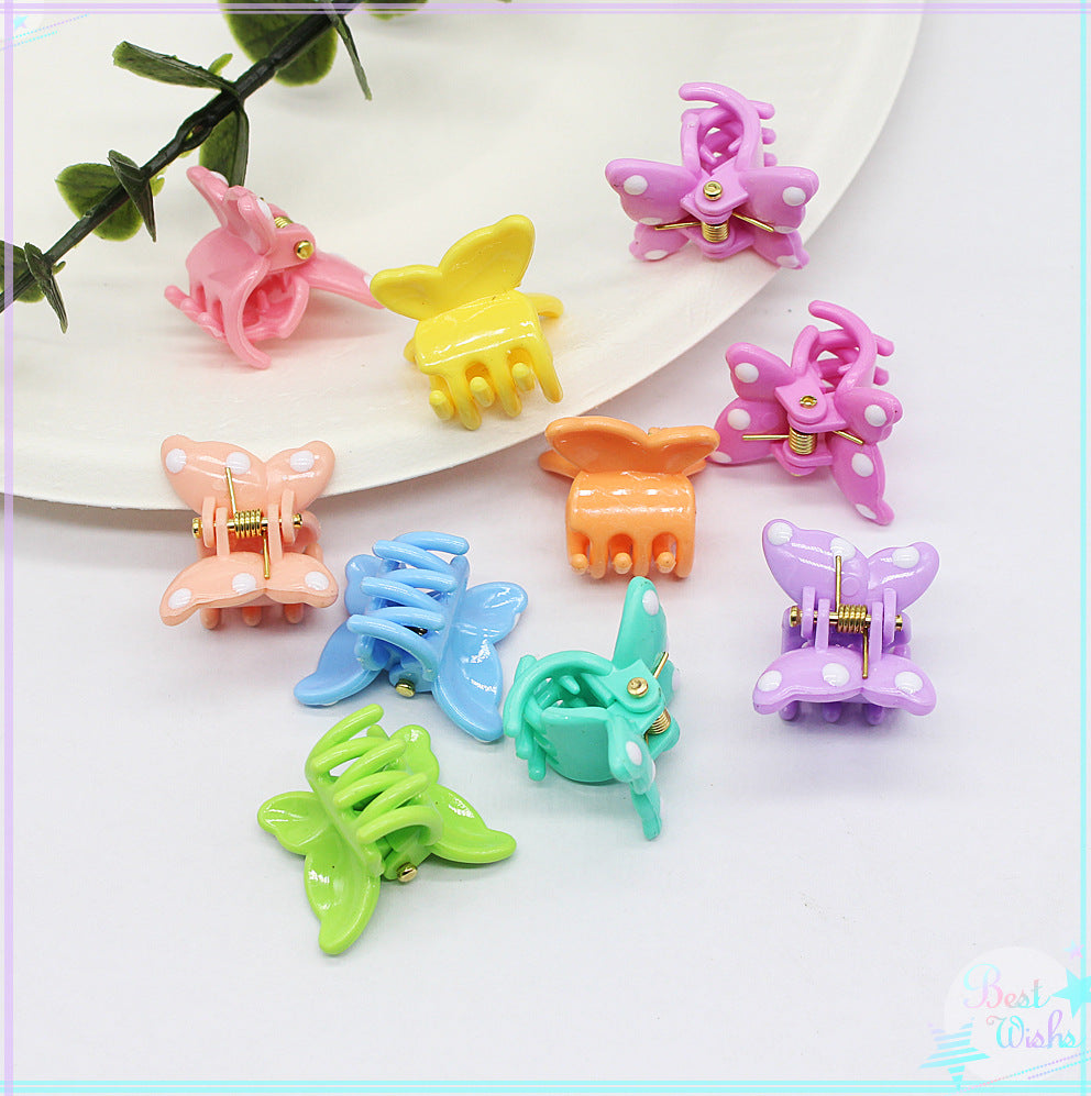 White Dot Hair Accessories for Girls