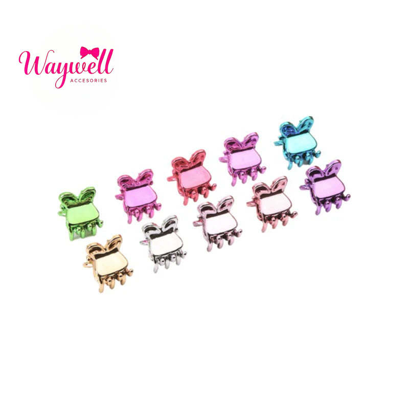 children's hairpin 1.5UV electroplated color grab clip long small grab clip fashionable and simple princess head grab hair clip