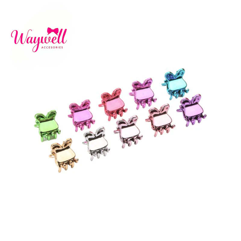 children's hairpin 1.5UV electroplated color grab clip long small grab clip fashionable and simple princess head grab hair clip