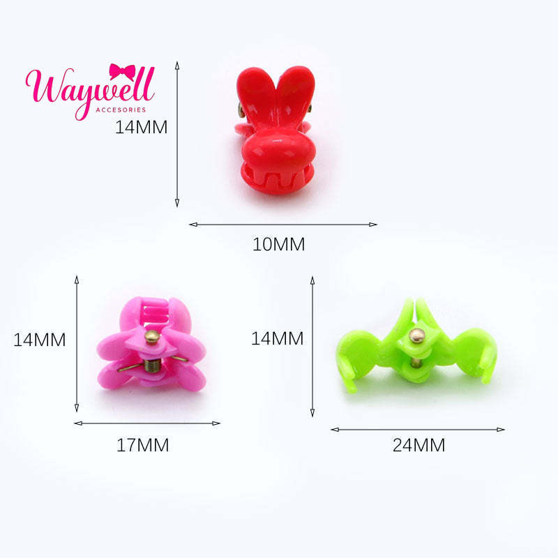 Brilliant color small grab clip, bangs clip, small hairpin, braided hair, broken hair bow, mini hairpin, multi-colored cute girl.B#