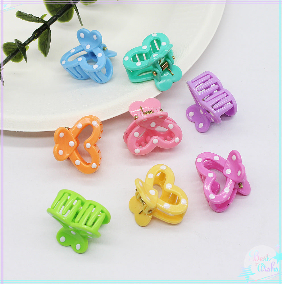 White Dot Hair Accessories for Girls