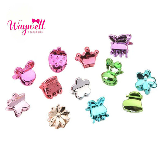 children's hairpin 1.5UV electroplated color grab clip long small grab clip fashionable and simple princess head grab hair clip