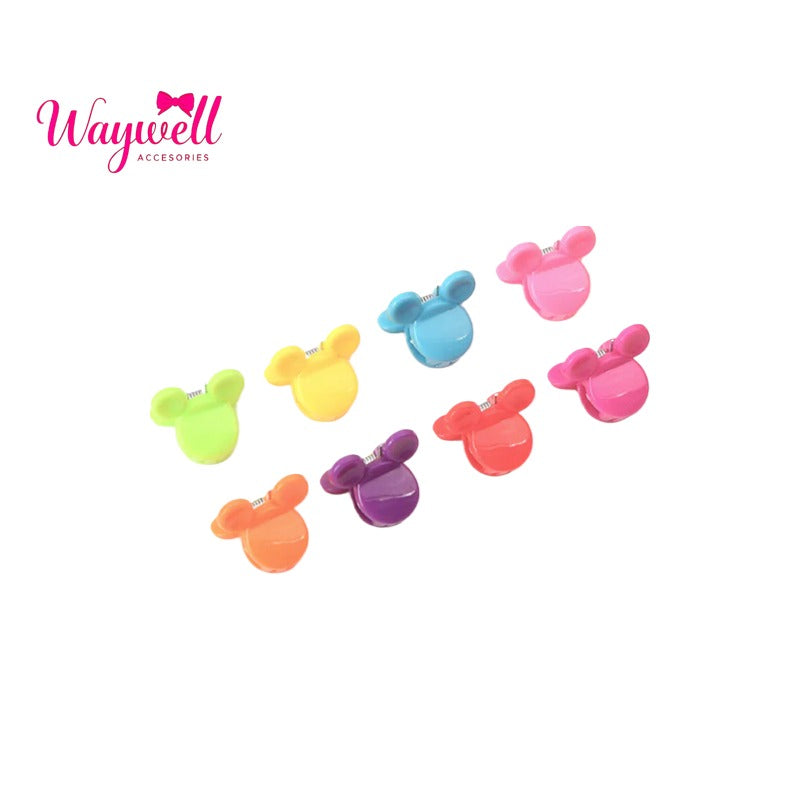 Brilliant color small grab clip, bangs clip, small hairpin, braided hair, broken hair bow, mini hairpin, multi-colored cute girl.B#