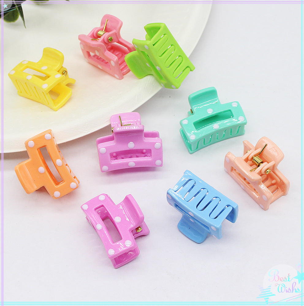 White Dot Hair Accessories for Girls