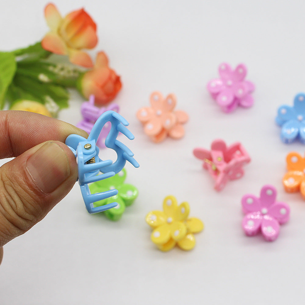 White Dot Hair Accessories for Girls