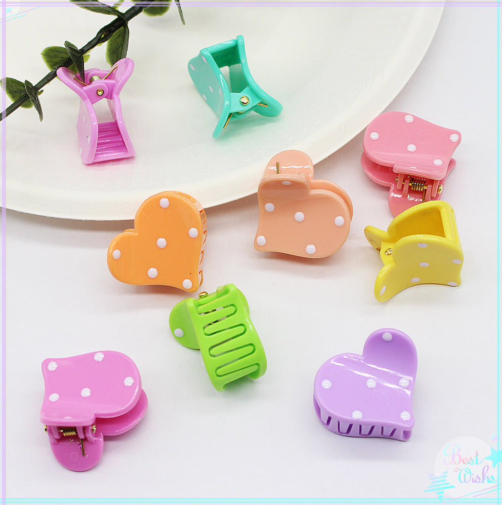 White Dot Hair Accessories for Girls