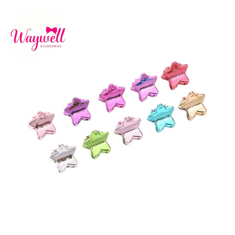 children's hairpin 1.5UV electroplated color grab clip long small grab clip fashionable and simple princess head grab hair clip