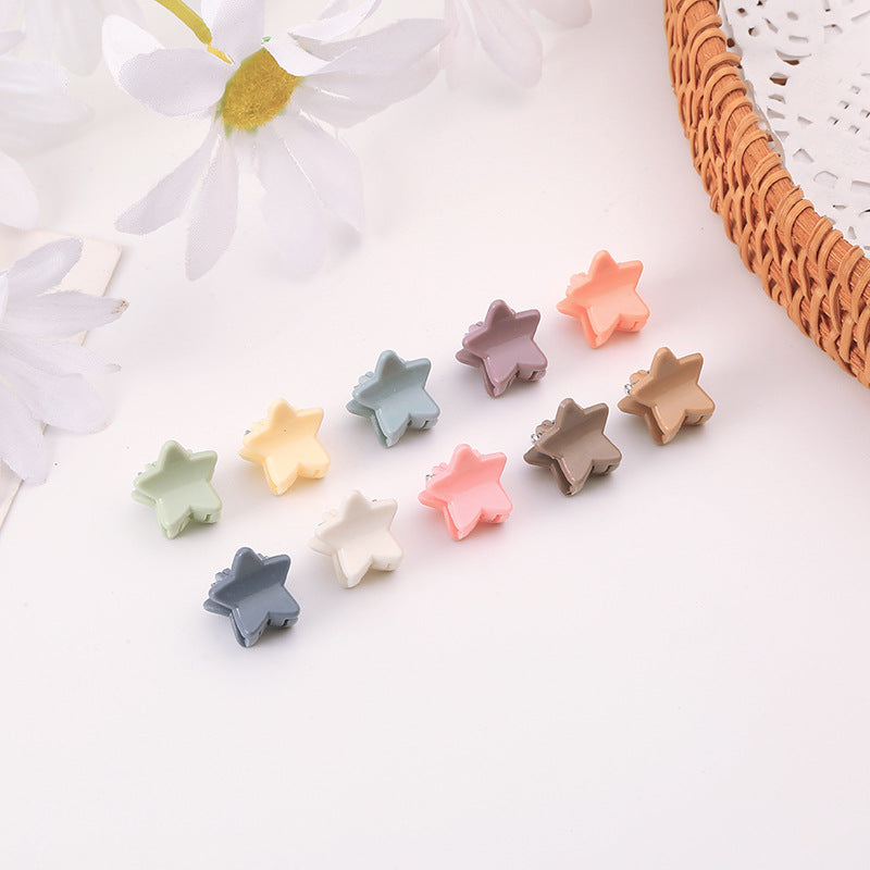 Children's small Morandi Korean version of women's broken hair small grab clip, high-end mini princess side bangs clip