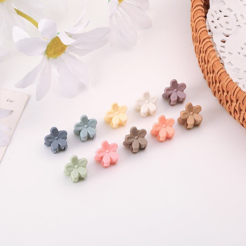 Children's small Morandi Korean version of women's broken hair small grab clip, high-end mini princess side bangs clip