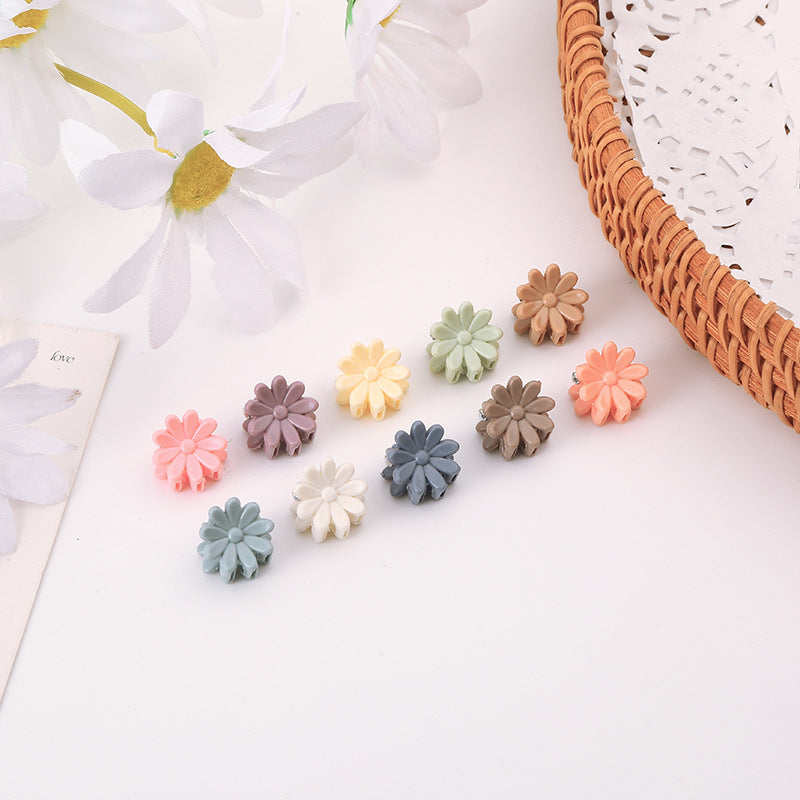 Children's small Morandi Korean version of women's broken hair small grab clip, high-end mini princess side bangs clip