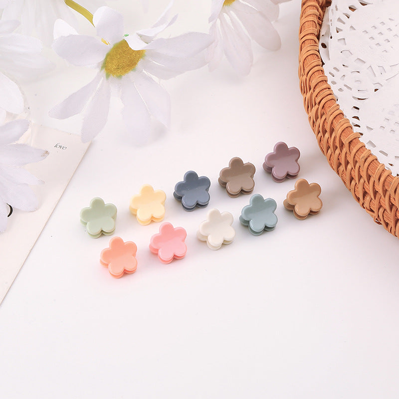 Children's small Morandi Korean version of women's broken hair small grab clip, high-end mini princess side bangs clip