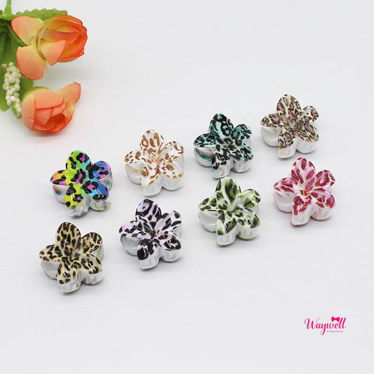 2.5cm Bauhinia Small Hair Claw Simple Egg Flower Printed Hair Clip